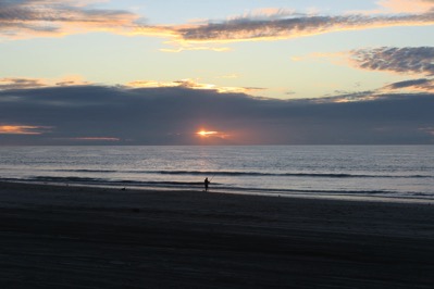 Sunset and fishing