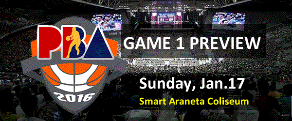 List of PBA Game Sunday January 17, 2016 @ Smart Araneta Coliseum