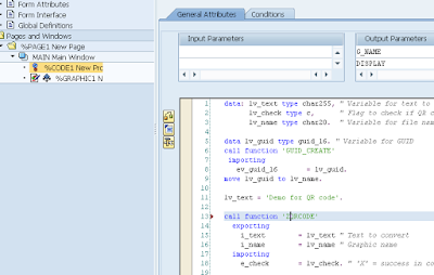 QR code in smartforms