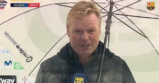 Barcelona manager Koeman Thinks Lenglet did commit a foul but not sure if it was a yellow card