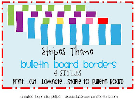 stripes bulletin board border