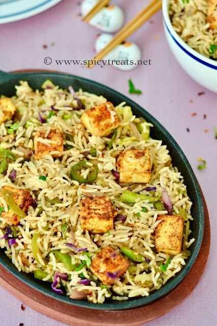 Paneer Fried Rice Recipe