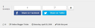 Mashable Like Toggle Sharing Widget for Blogger before toogle