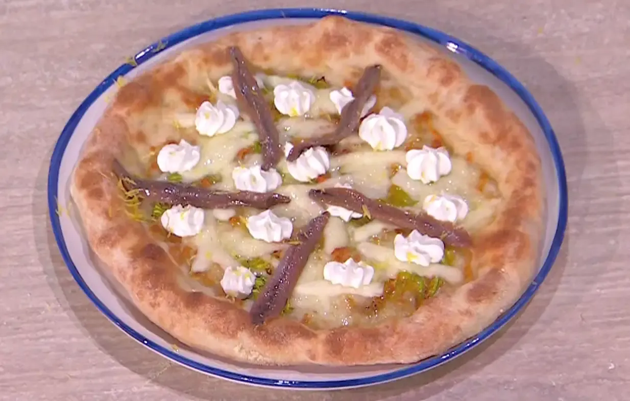 Pizza ai fiori di zucca di Vincenzo Capuano