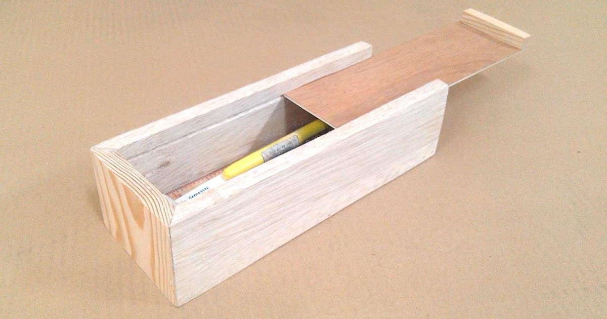 Product Designer Kotak  Pensil Kayu  Wooden Pencil Box 