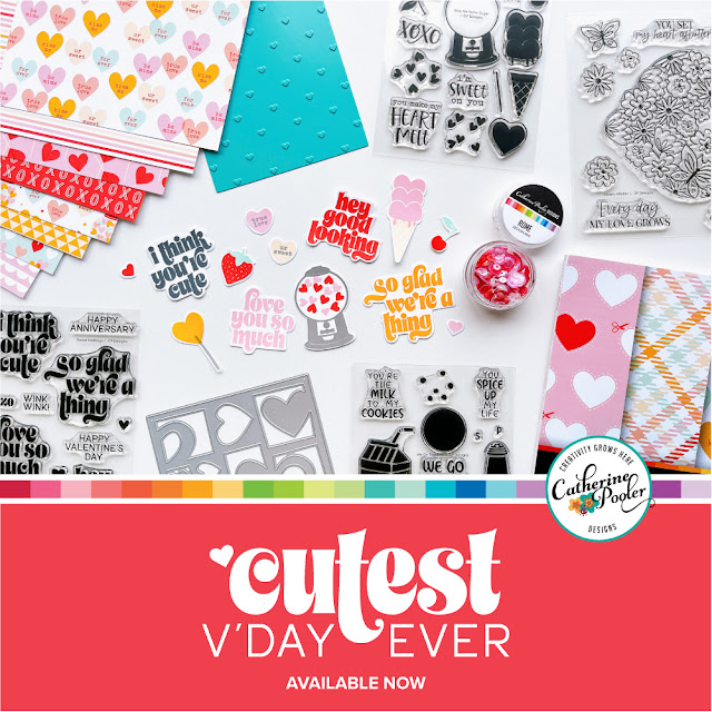 Catherine Pooler Designs - Cutest V'Day Ever Collection - 12 x 12 Patterned  Paper Pack - UR Sweet