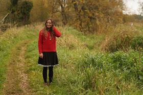 pillar box red jumper 