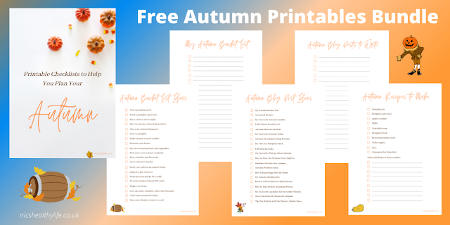 preview of autumn printables bundle