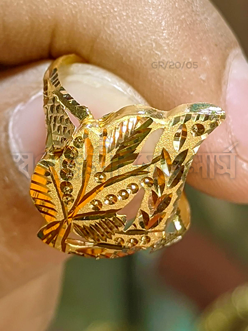 ৩ আনা লেডিস আংটি (Ladies Gold Ring) 18/21/22 Karat KDM Price in Bangladesh