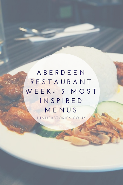 Aberdeen restaurant week - inspired menus