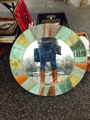 Eastern Market, mirror, copper frame