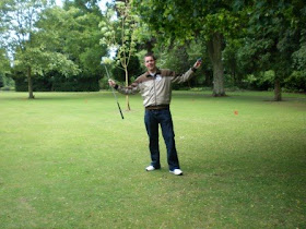 Mini Golf grass putting at the Spa Gardens in Ripon, North Yorkshire