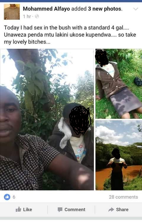 Image result for Police finally arrest the Kenyan man who took to Facebook to brag about sleeping with a minor