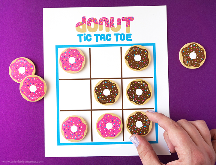 Free Printable Donut Tic Tac Toe Artsy Fartsy Mama