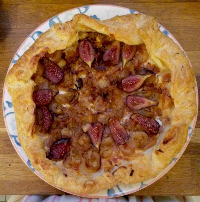 Sunday Morning Tarte Figue Chevre Et Oignons