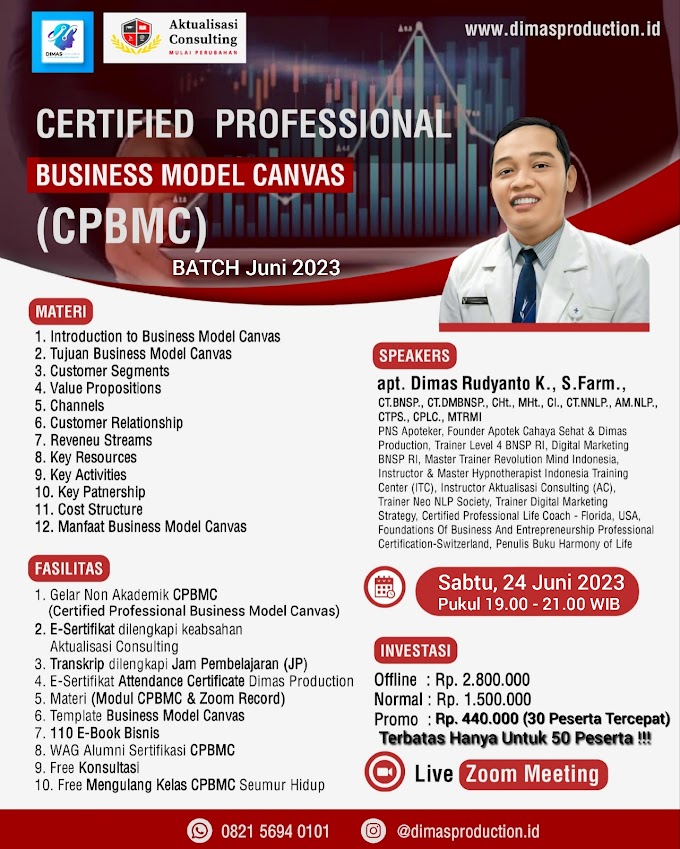 WA.0821-5694-0101 | Certified Professional Business Model Canvas (CPBMC) 24 Juni 2023