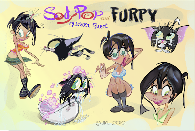 Sody and Furpy Stickers to Love