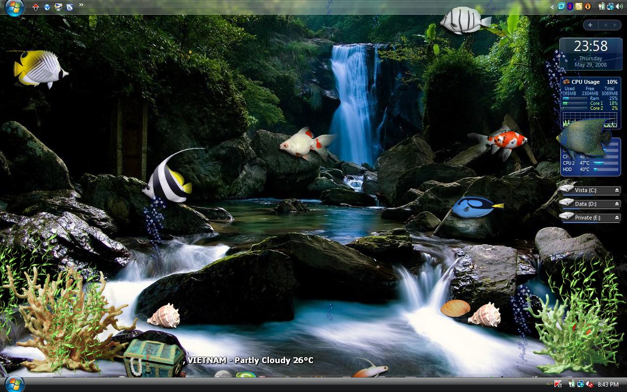 Wallpaper Animasi 3d Aquarium Bergerak Images