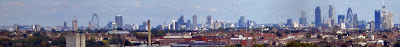 London skyline from Merton Civic Centre