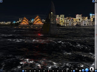 Ночной город вид с яхты