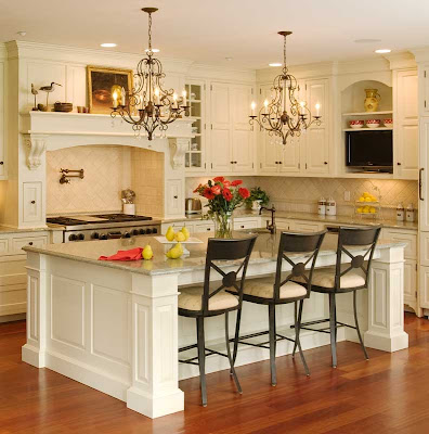 White Kitchen Islands