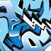 Graffiti Tagging Blue Style Color