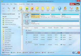 برنامج تقسيم الهارد ديسك ويندوز 10 بدون فورمات Partition Wizard