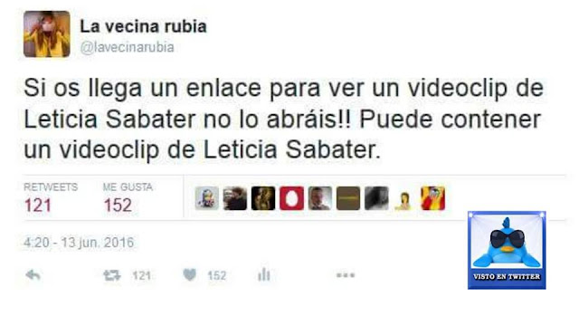 enlace, Leticia Sabater, videoclip, no lo abráis