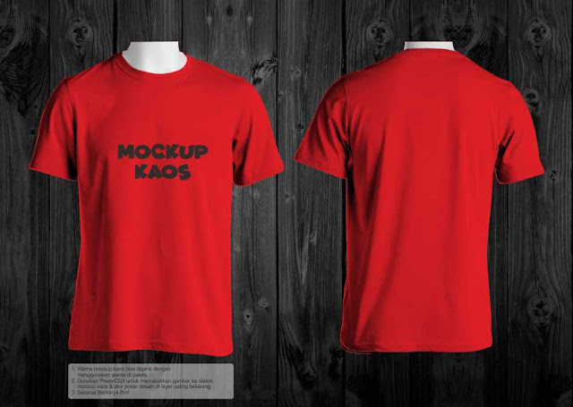 Download Mock up  Kaos  cdr  Gratis Welogo Vector