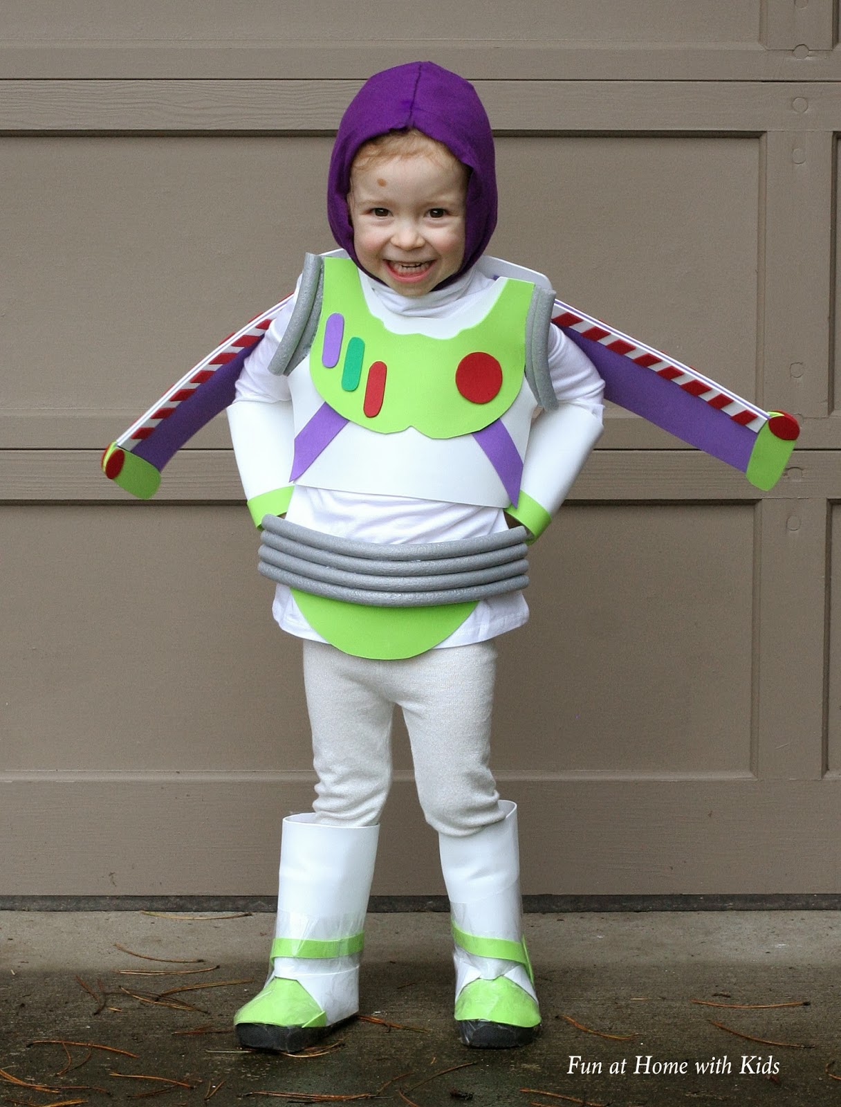 Diy Kids Buzz Lightyear No Sew Halloween Costume