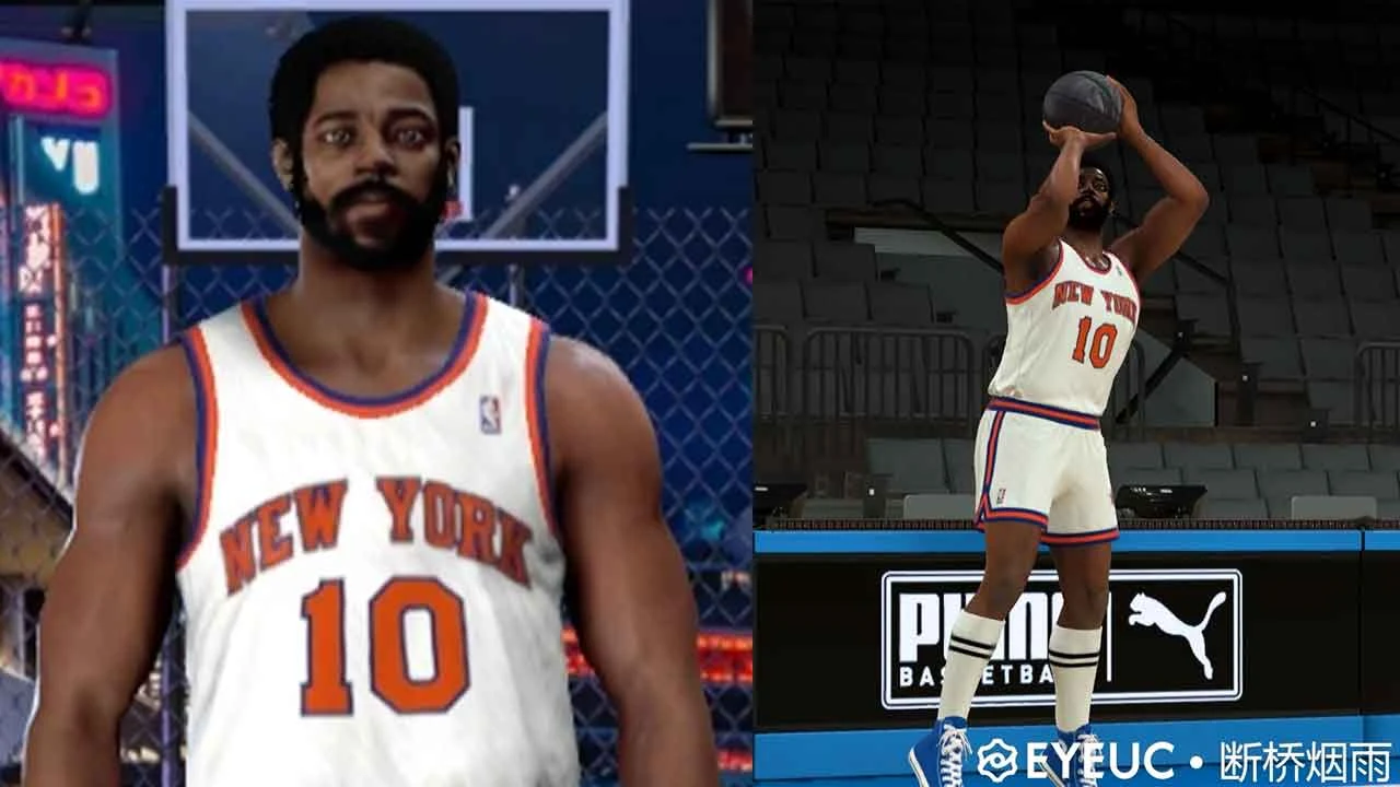 NBA 2K23 Wilt Frazier Retro Cyberface