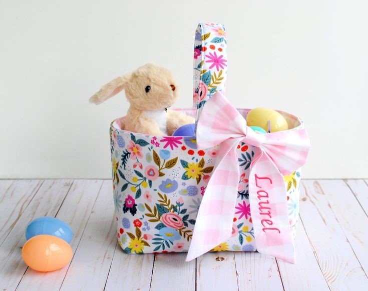 how to make Easter Fabric Basket
