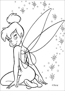 coloring pages disney tinkerbell