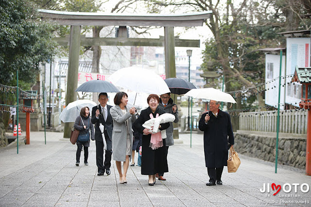 枚岡神社のお宮参り出張撮影