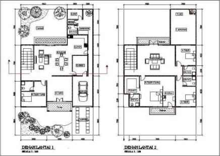 Gambar Denah Rumah Minimalis 2 Lantai Gambar Denah Rumah Minimalis 2 Lantai