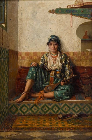 Jeune Musicienne Algérienne par Jan Baptist Huysmans