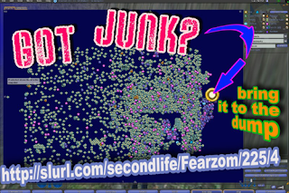 image: Second Life sign for digital dump