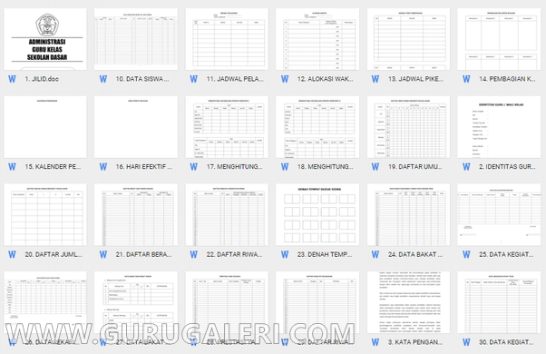 Administrasi Guru Lengkap
