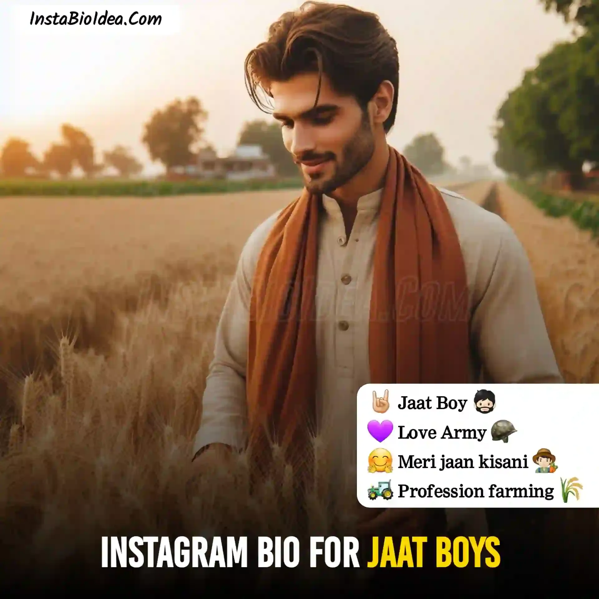 instagram bio for jaat boys image