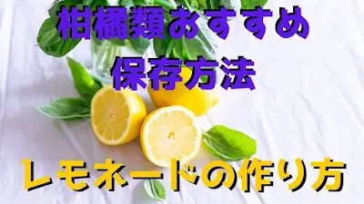 オレンジやレモンなどのおすすめの保存方法！簡単レモネードの作り方