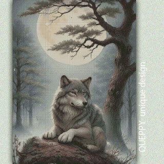 a6143 wolf under the moon