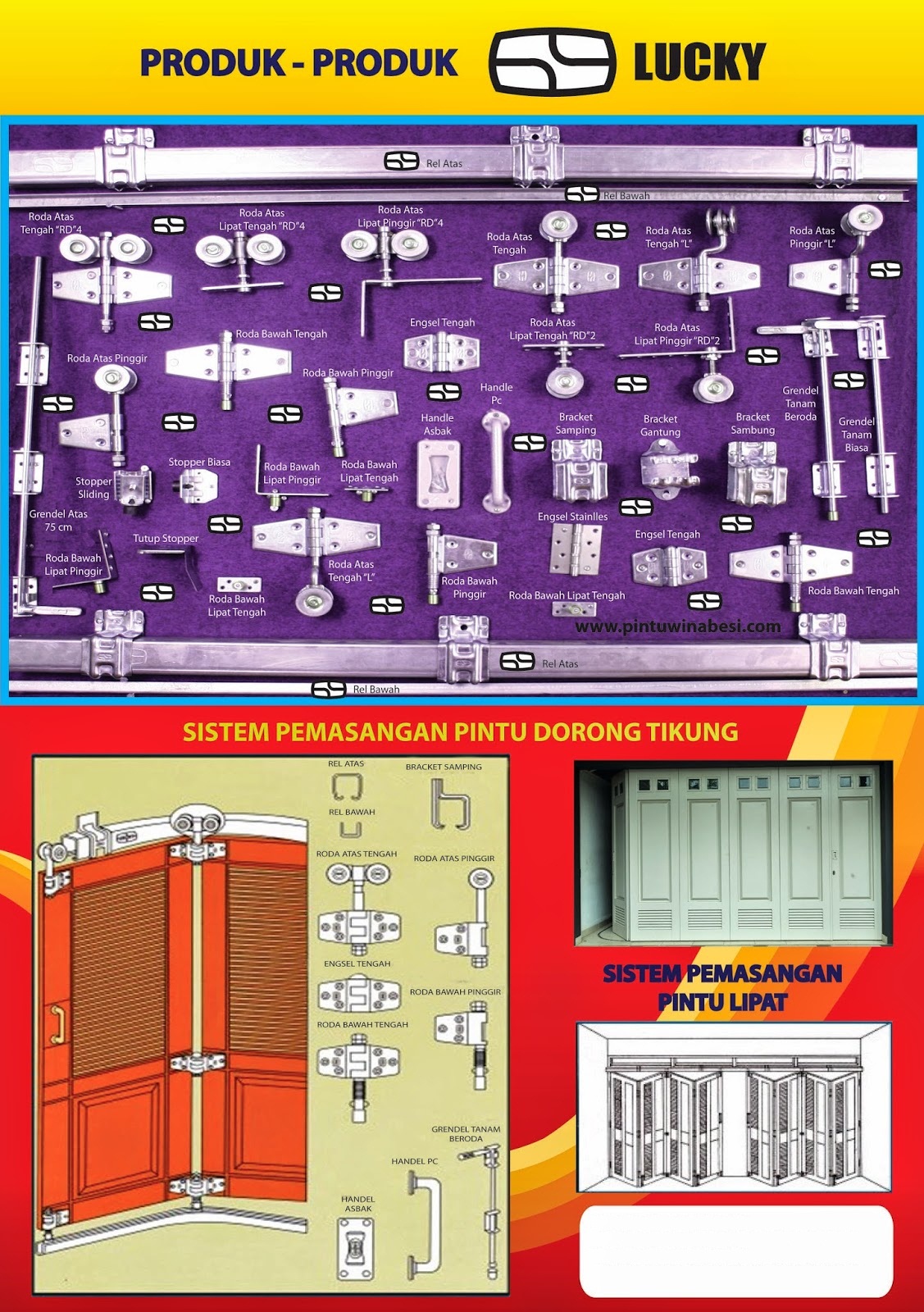  PINTU  BESI PINTU  GARASI REL PINTU  GARASI