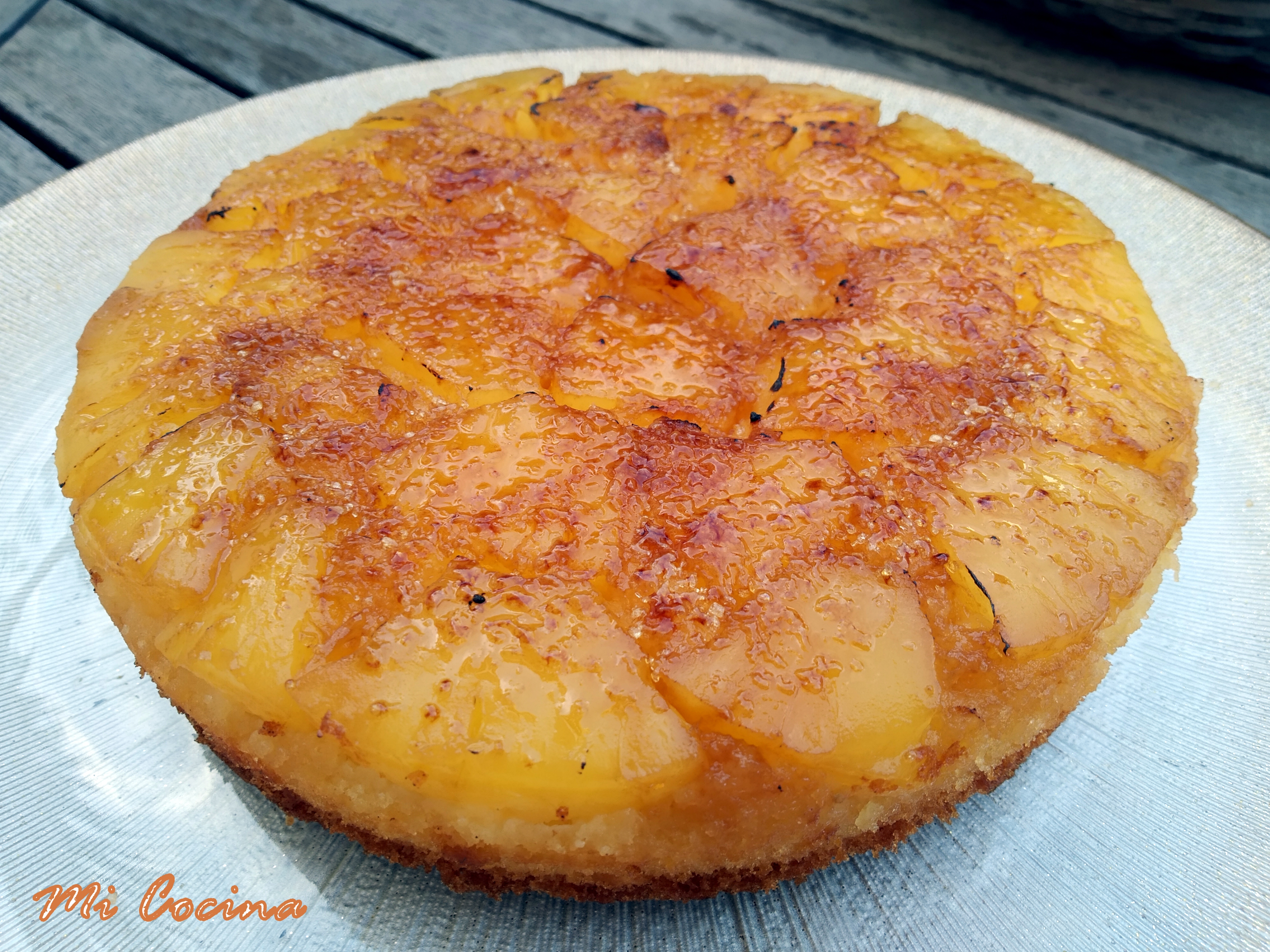 PASTEL DE PIÑA INVERTIDO