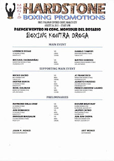 Hardstone Boxing Promotion Fight Card