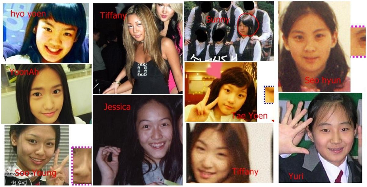 SNSD Girls Generation Sunny before and after some of them are not using