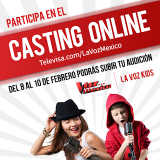 Fechas del Casting Online de La Voz México 2016