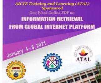 One-Week online FDP  on "Information Retrieval from Global Internet Platform" from 4th to 8th of January, 2021