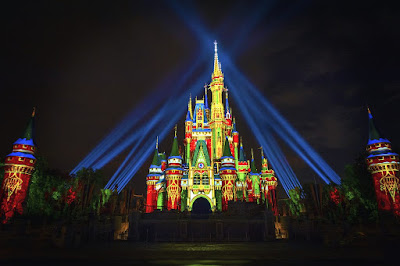 Cinderella's Castle Christmas Projections