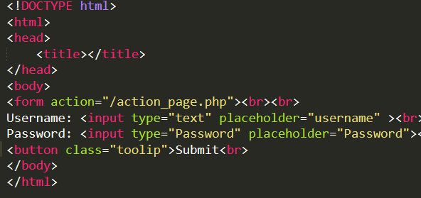 HTML FORM Placeholder Attribute