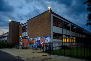 Bogan Computer Technical High School is shown on June 26, 2018. (Brian Cassella / Chicago Tribune)